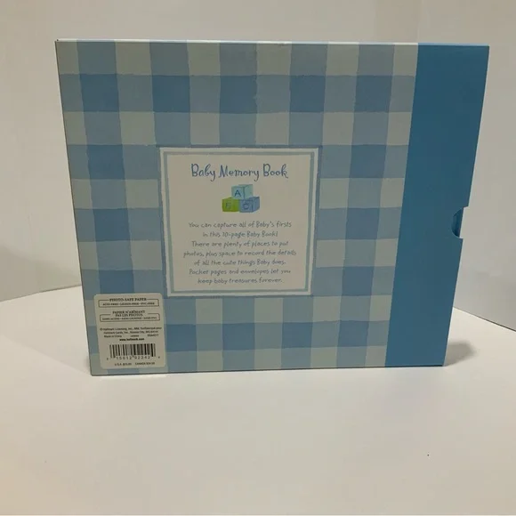 NEW BABY Boy(s) Keepsake 8” x 10” Memories Scrapbook - Picture 2 of 11